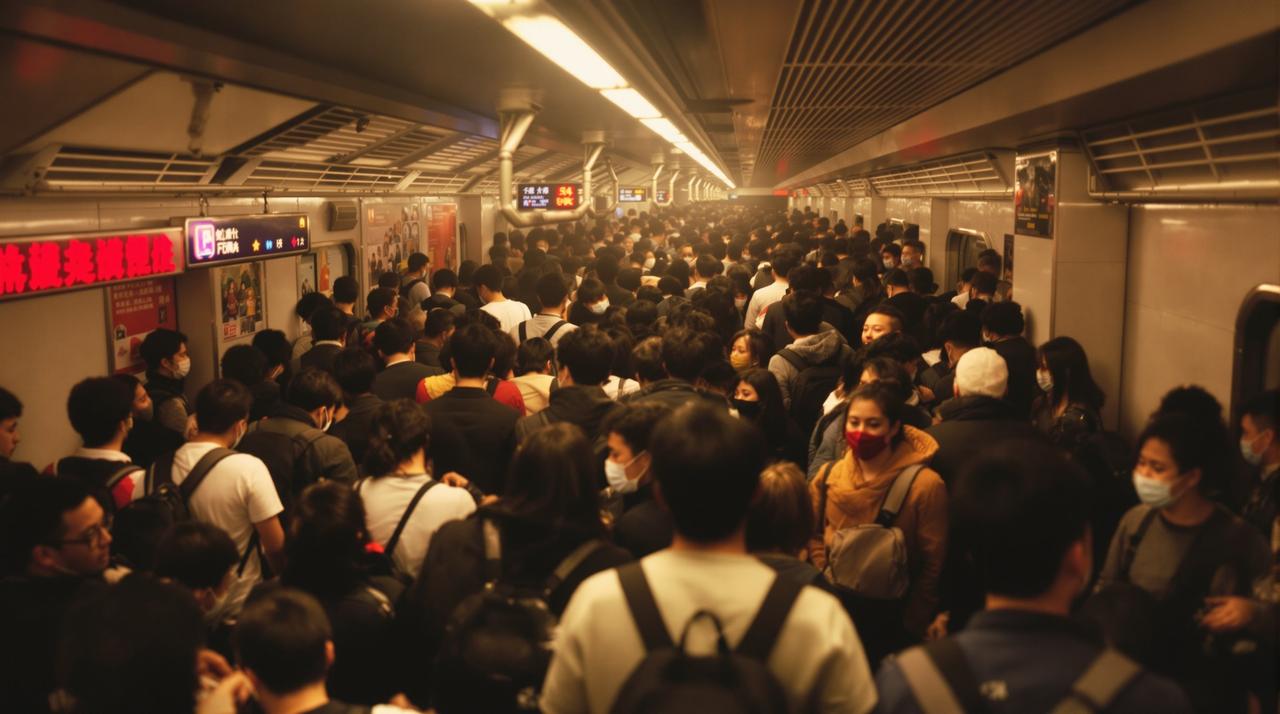 网红吃瓜 - 某城市地铁站发生大规模乘客滞留事件，官方回应设备故障正在抢修